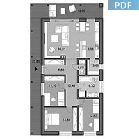 House i105 - Floor plan in pdf