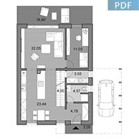 Family House i2-140 - Floor plan in pdf