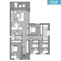 House L135 - Floor plan in pdf