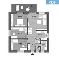 House O80 - Floor plan in pdf