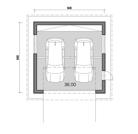 Double garage