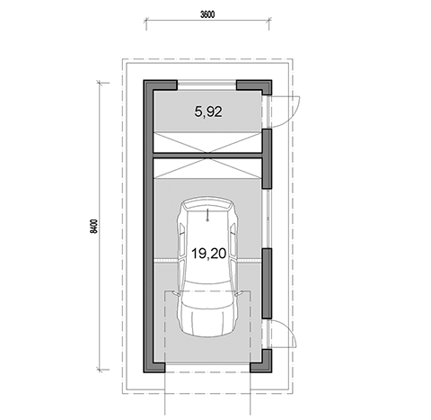 Garage with storage