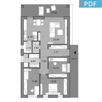 House i102 - Floor plan in pdf