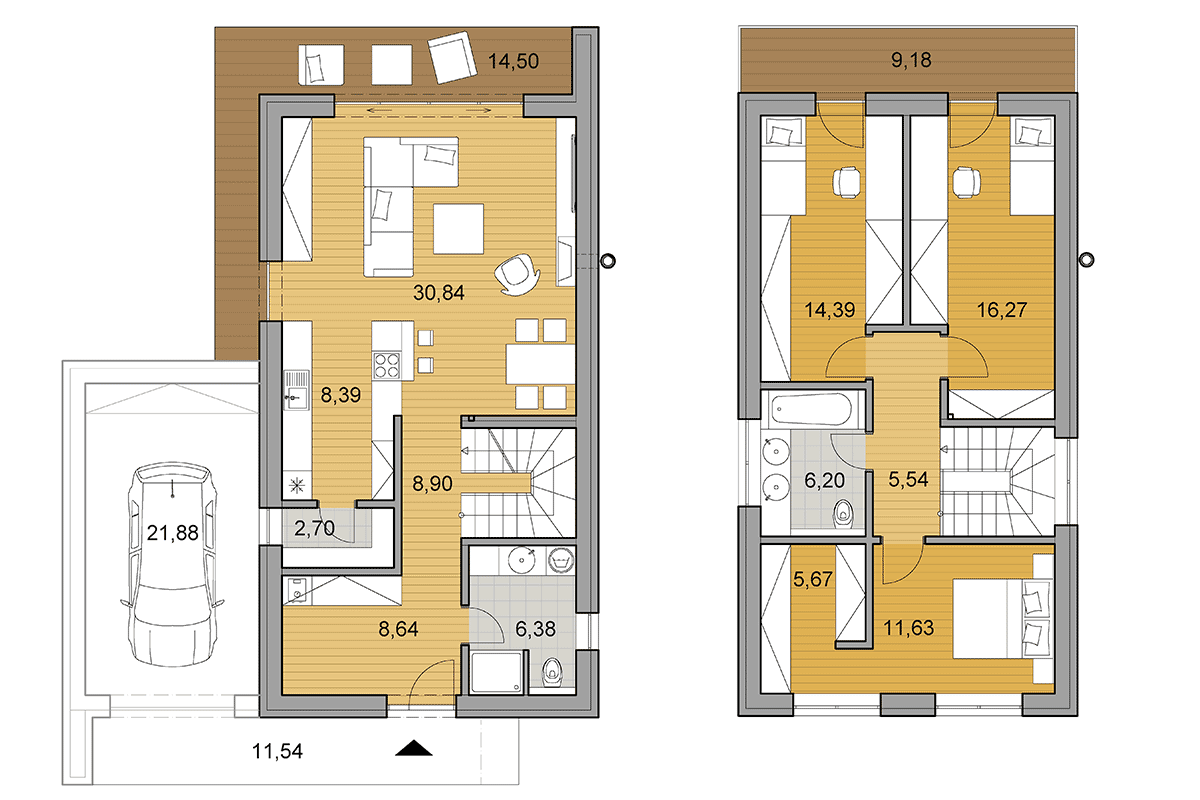 Bungalow i2-120 - Floor plan