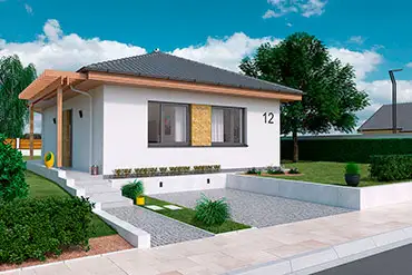 Projekty rodinných domov - projekt domu I65