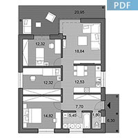 House i86 - Floor plan in pdf