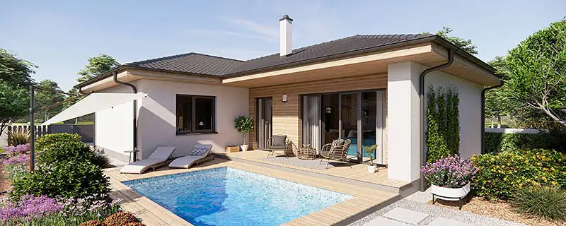 Projekt bungalovu L105