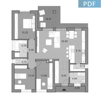 House L110 - Floor plan in pdf
