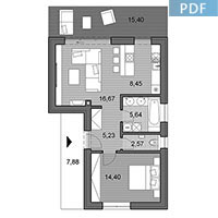 House L50 - Floor plan in pdf
