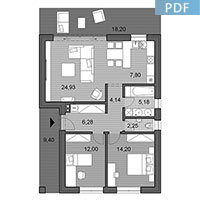 House L75 - Floor plan in pdf