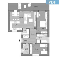 House L90 - Floor plan in pdf