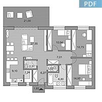 House O100 - Floor plan in pdf