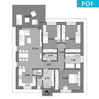 House O107 - Floor plan in pdf