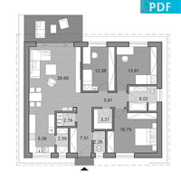House O110 - Floor plan in pdf