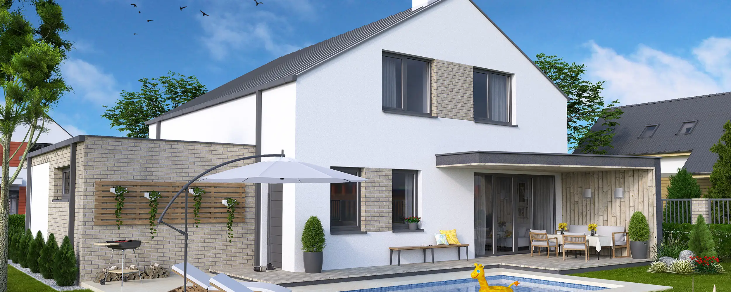 Projekt bungalovu O2-130