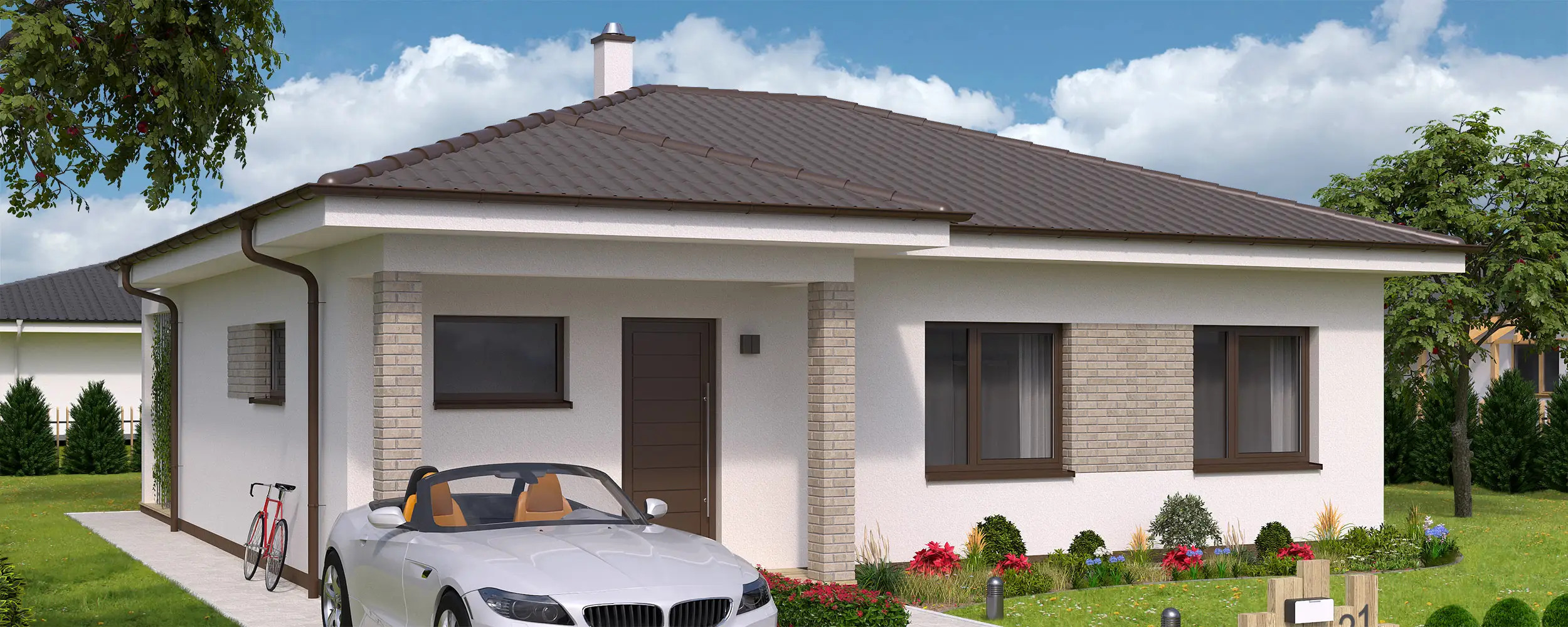 Projekt bungalovu O87