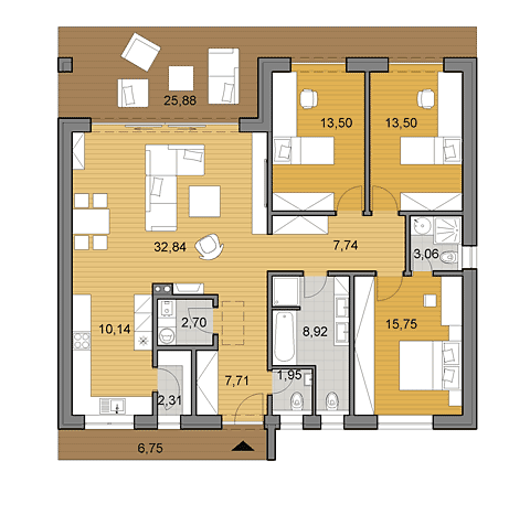 3 bedroom bungalow